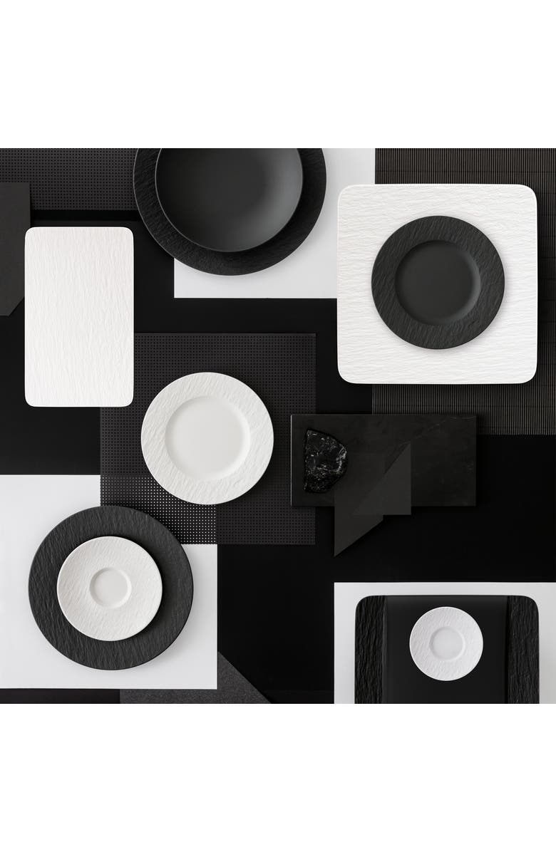 Villeroy & Boch Manufacture Rock blanc Salad Plate, Alternate, color, White