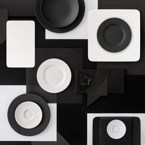 Villeroy & Boch Manufacture Rock Blanc Salad Plate In White