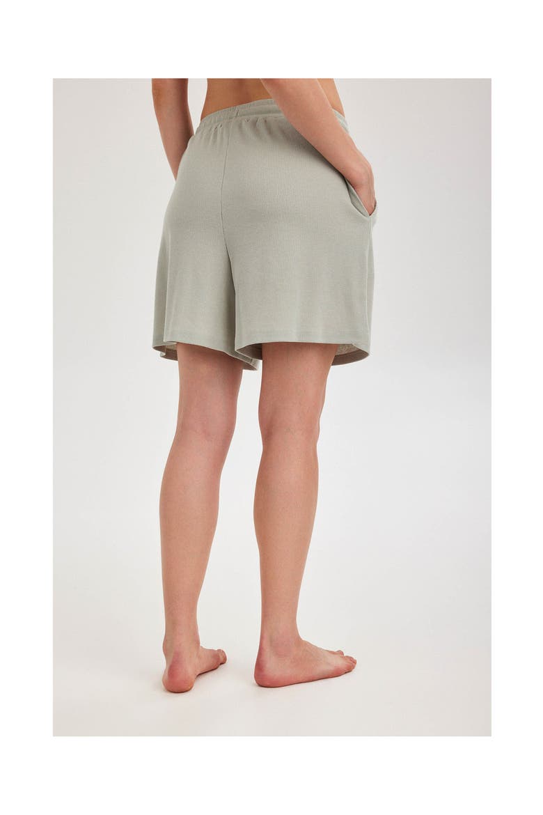 Summer Lounge Ribbed Shorts, Alternate, color, Mint