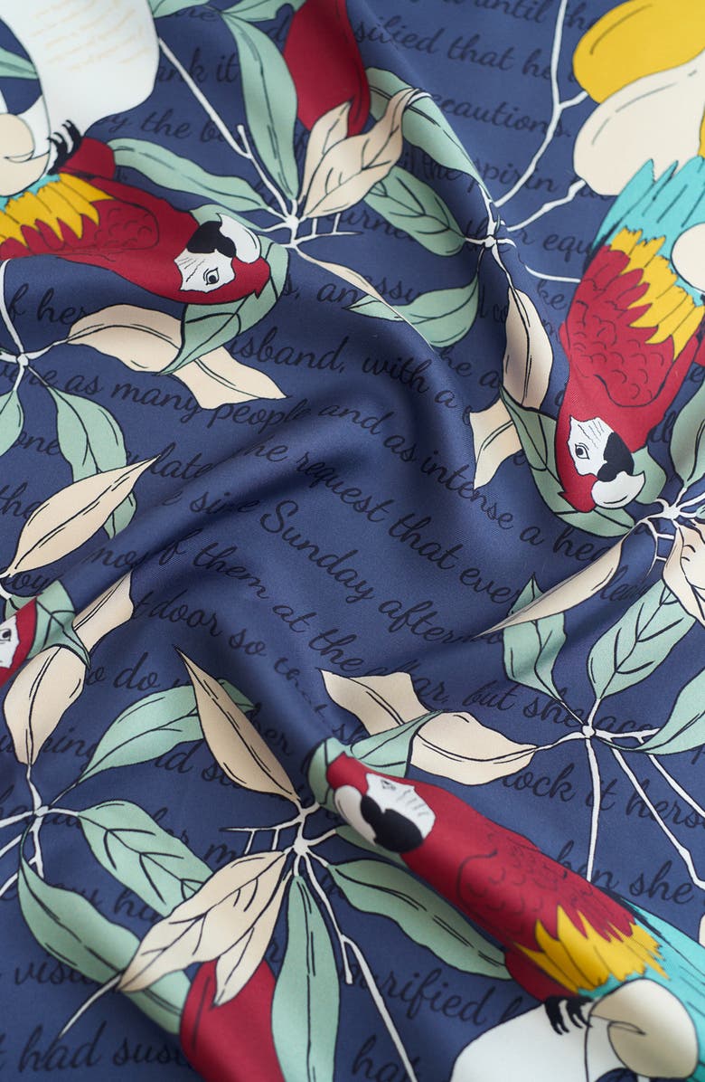 Lost Pattern El Amor Silk Bandana, Alternate, color, 