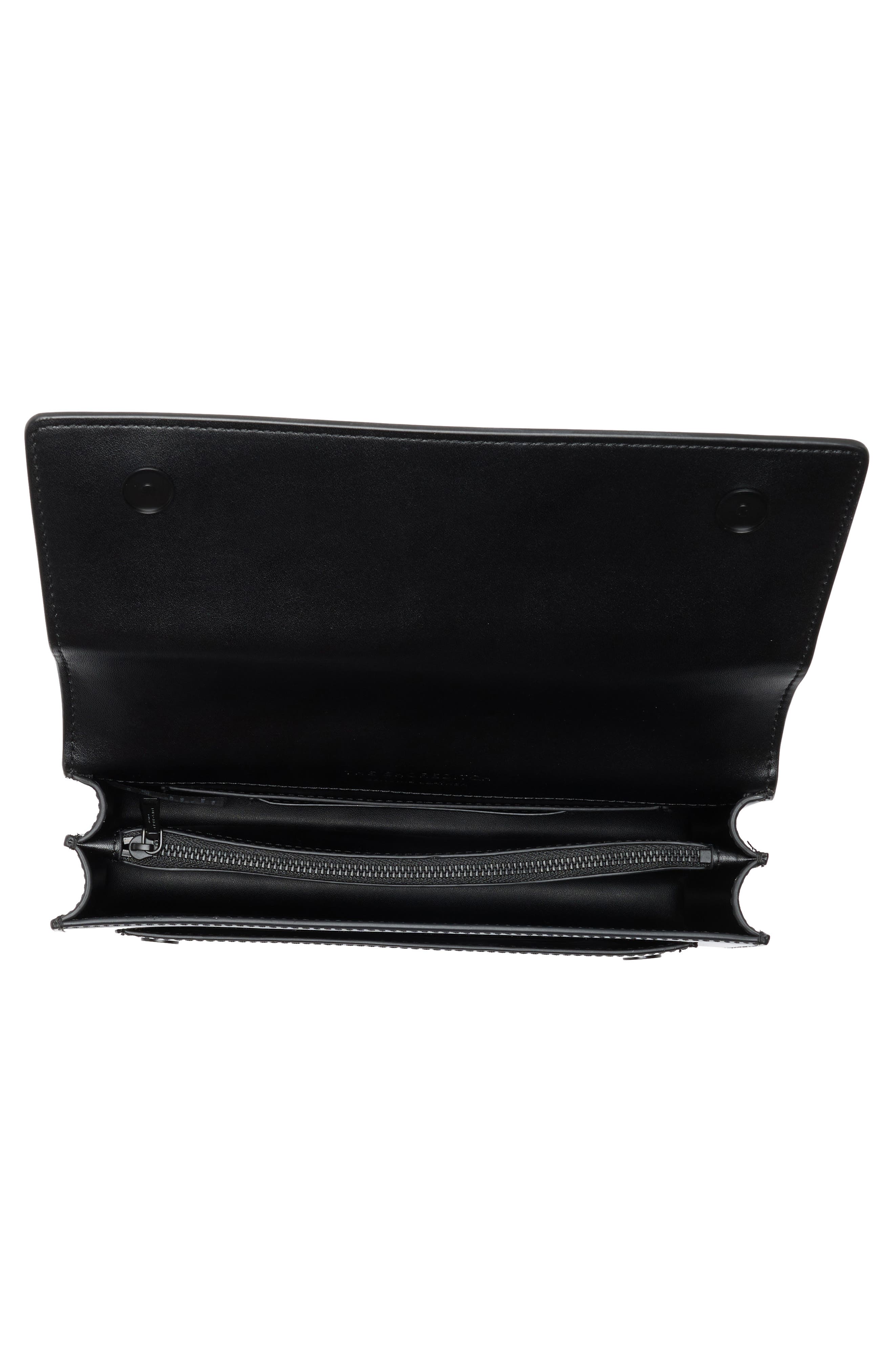 Kurt Geiger London Shoreditch Leather Crossbody, Alternate, color, Black