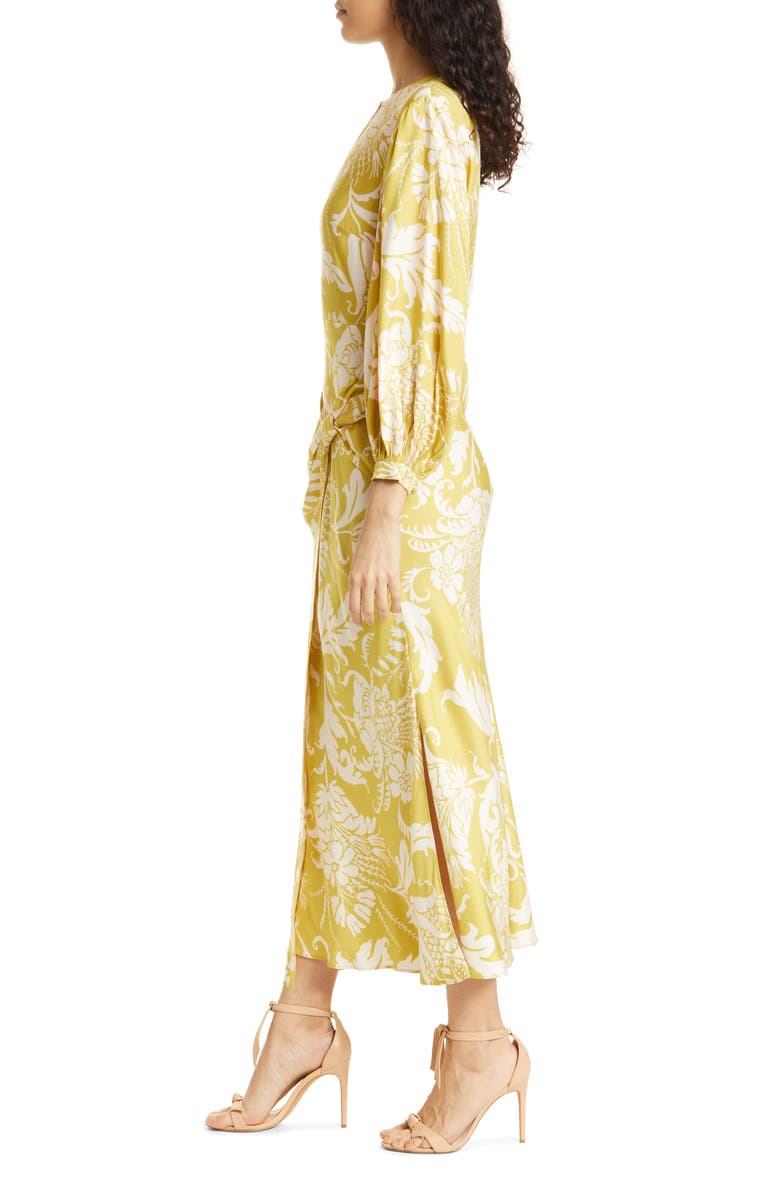 Ted Baker London Saraiy Floral Wrap Front Long Sleeve Dress, Alternate, color, 