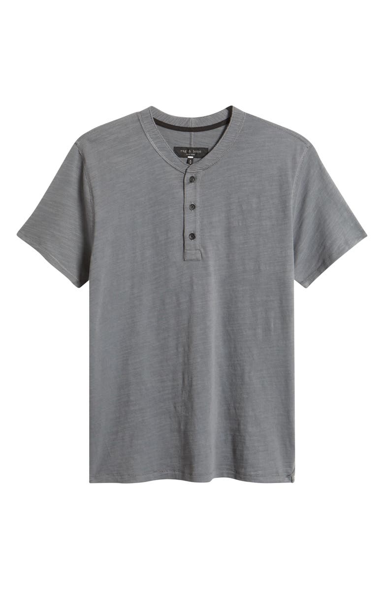 rag & bone Classic Short Sleeve Henley, Alternate, color, Slate Grey