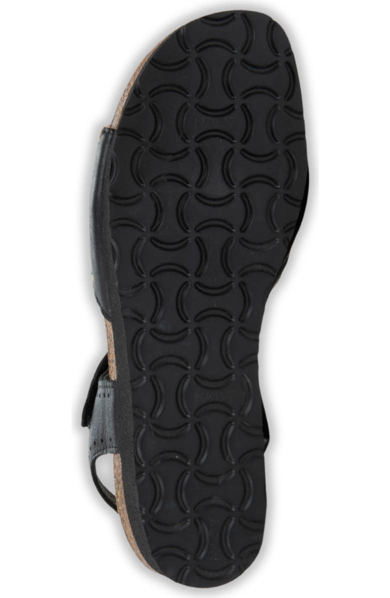 Naot Luna Sandal, Alternate, color, Black Leather