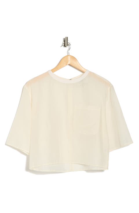 New Ex Short Sleeve Crop Top