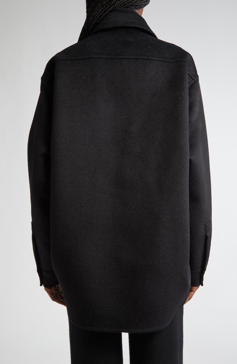 Michael Kors Collection CPO Virgin Wool Shirt Jacket, Alternate, color, Black