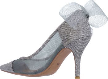Sheer Bow Pointed Toe Pump