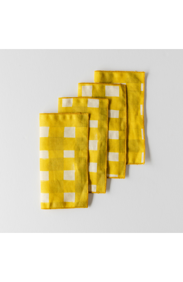 Goldie Home Yellow Cocktail Napkins, Alternate, color, Yellow