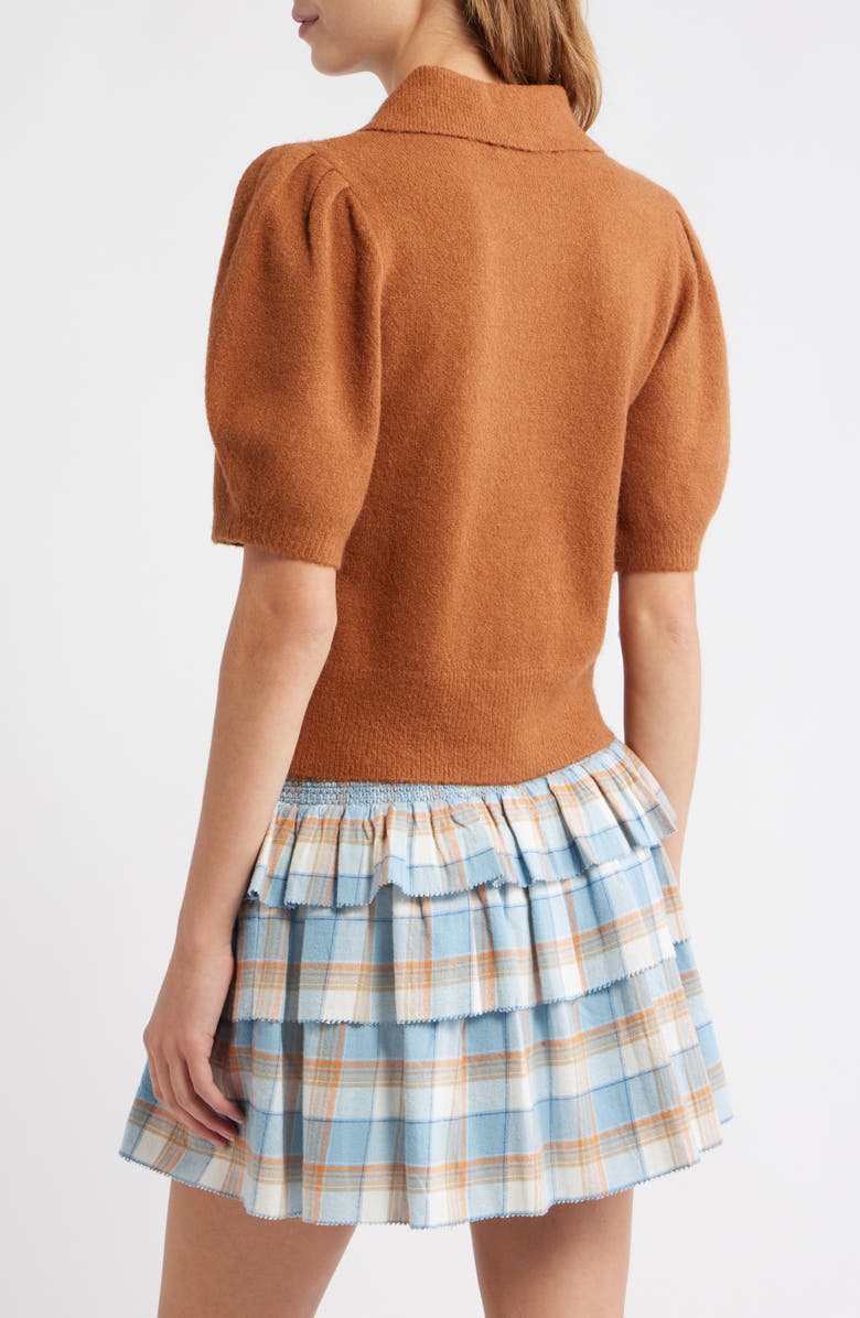 LOVE THE LABEL Eloise Short Sleeve Cardigan, Alternate, color,