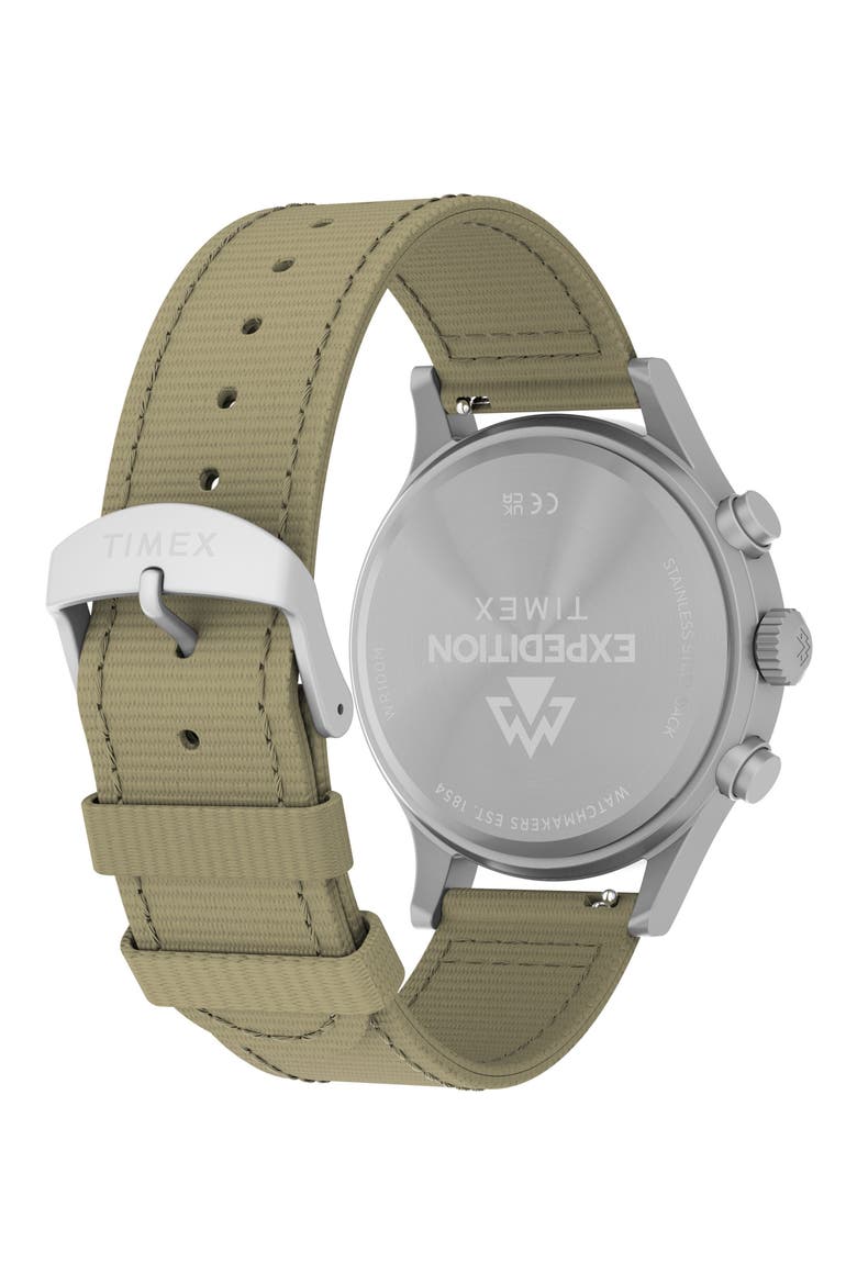 Expedition Sierra Chronograph Fabric Strap Watch, Alternate, color, TAN
