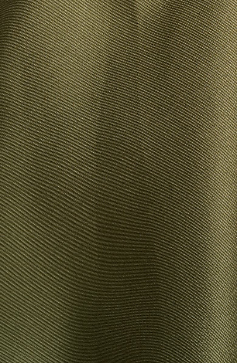 Adrianna Papell Embellished One-Shoulder Mikado Cocktail Dress, Alternate, color, Jungle Olive