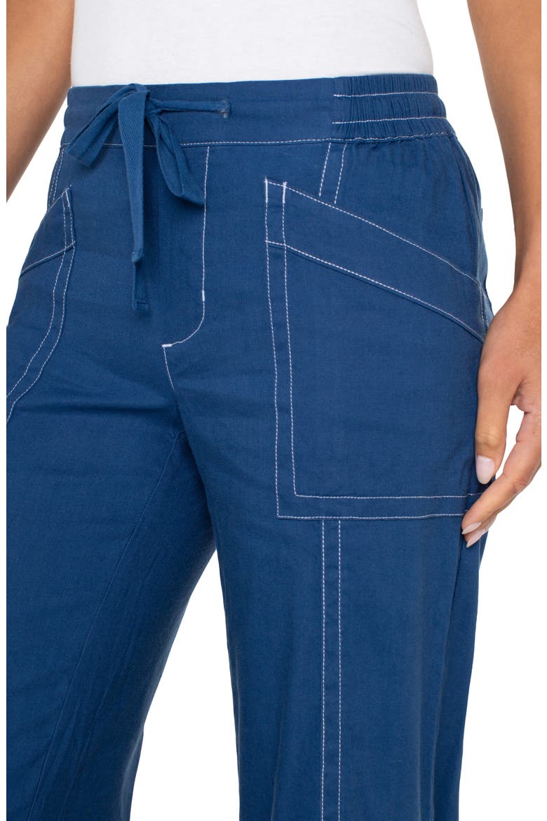 Drawstring Wide Leg Pants, Alternate, color, GODDESS BLUE