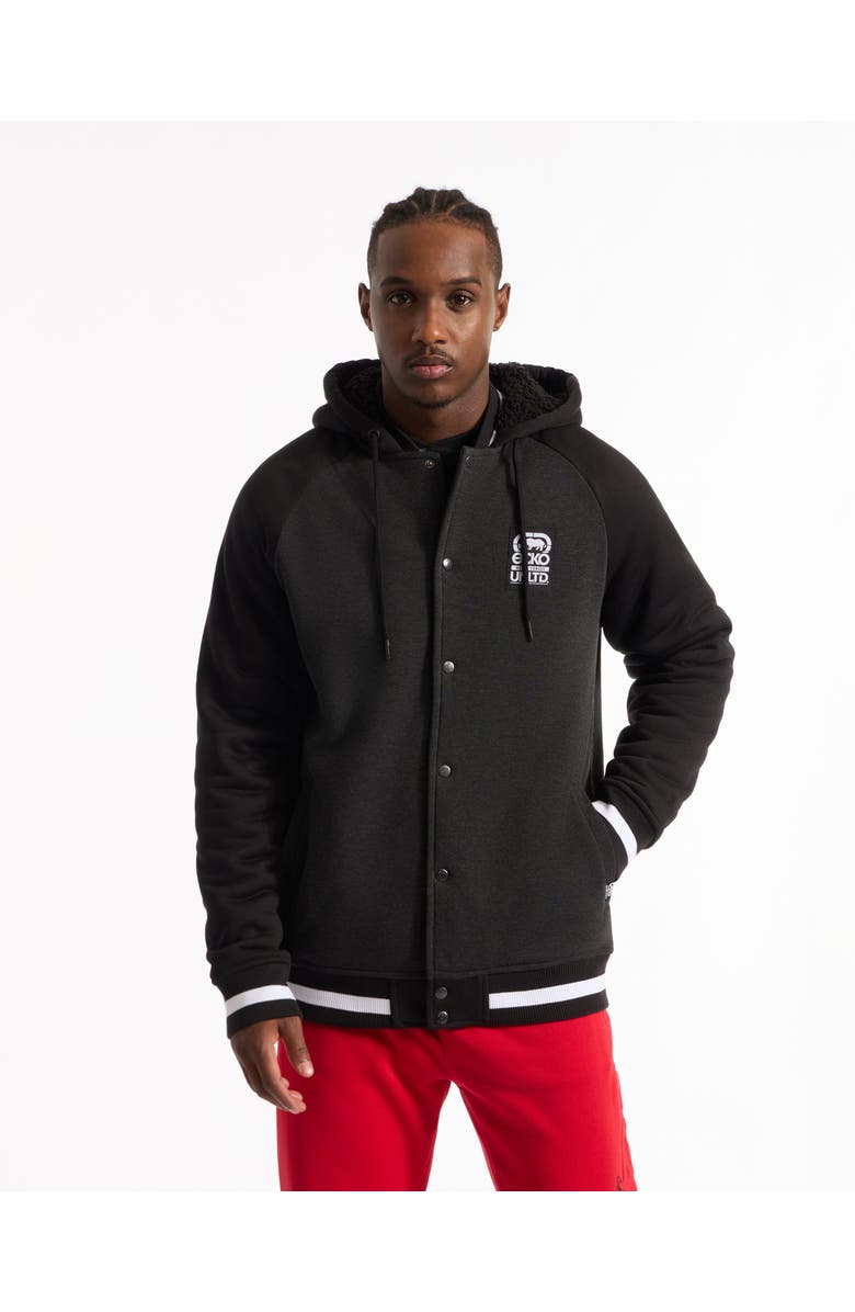 Ecko Unltd. Men's Baseball faux shearling Varsity Jacket, Main, color, 