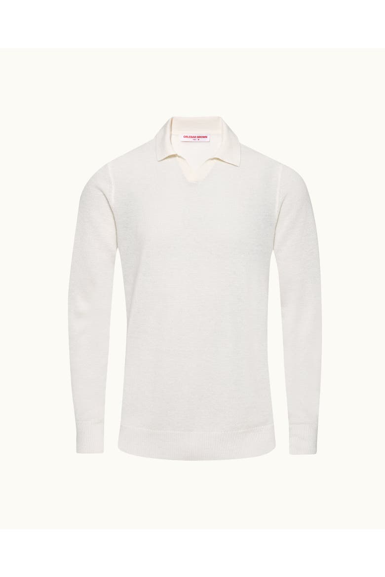 Bresson Cashmere Classic Fit Long Sleeve Polo Shirt, Alternate, color, WHITE SAND