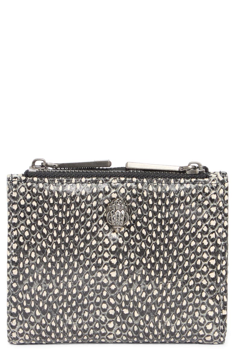 Kurt Geiger London Kensington Wallet, Main, color, Black/ White