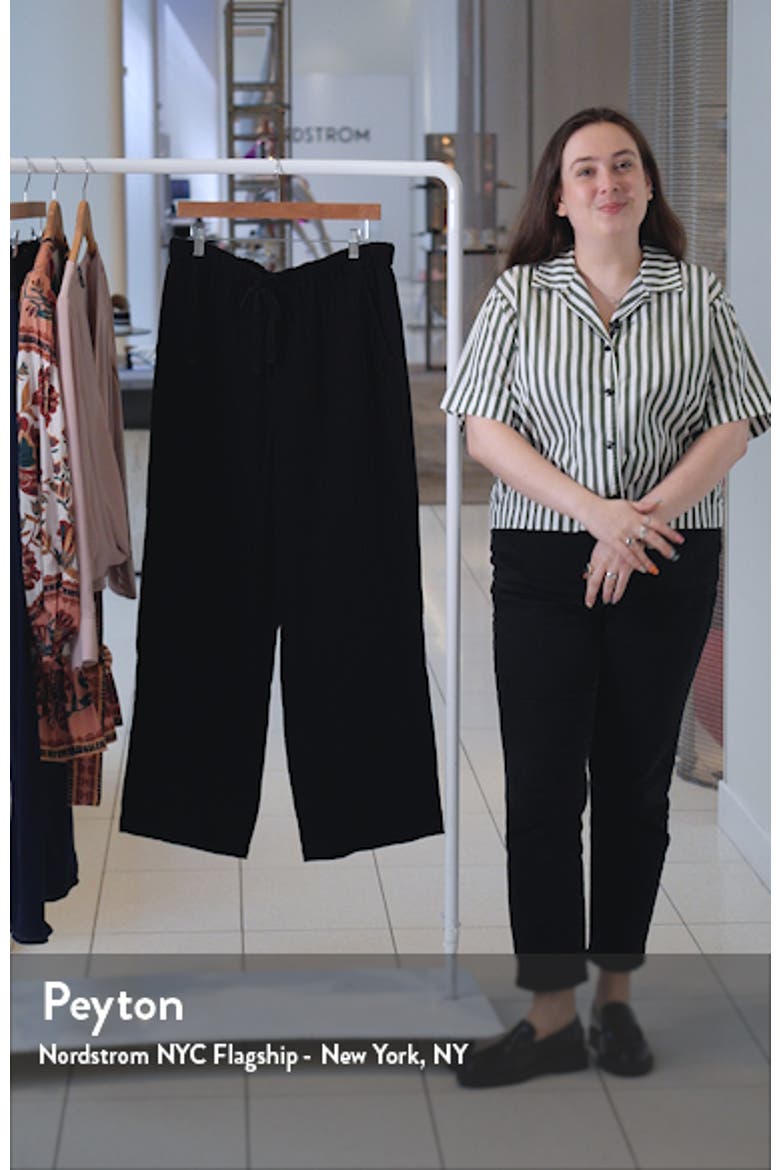 Organic Cotton Drawstring Straight Leg Pants video