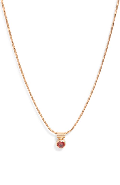 Set & Stones Ellie Birthstone Pendant Necklace In Gold