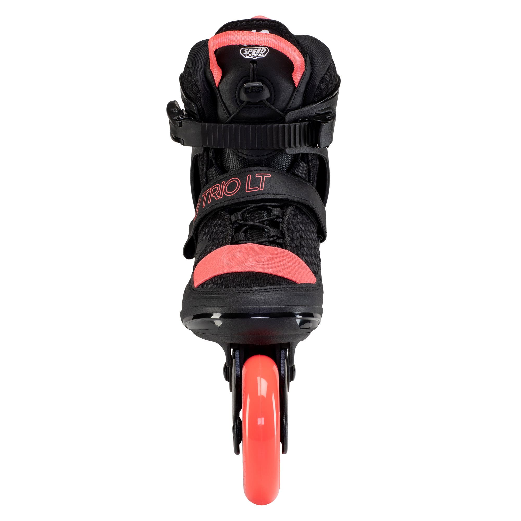 K2 Trio LT 100 Womens Inline Skates, Alternate, color, Black/Coral