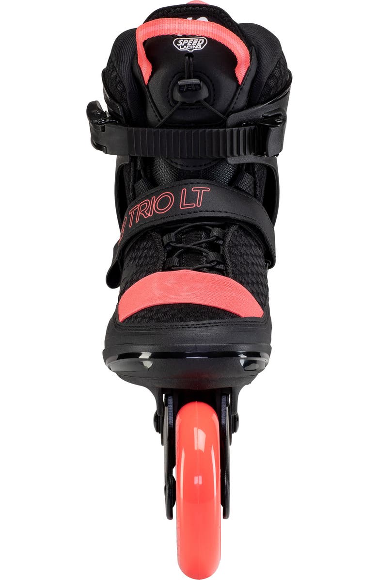 K2 Trio LT 100 Womens Inline Skates, Alternate, color, Black/Coral