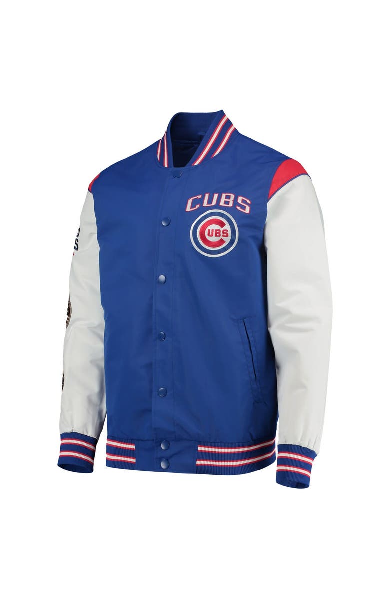 G-III SPORTS BY CARL BANKS Men's G-III Sports by Carl Banks Royal/Red Chicago Cubs Complete Game Commemorative Full-Snap Jacket, Alternate, color, 
