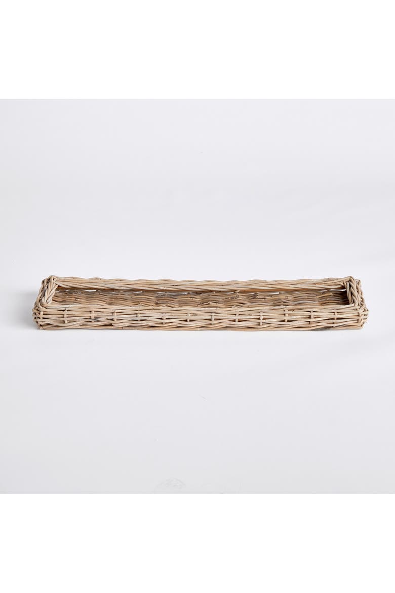 Jules Rectangular Tray, Alternate, color, Brown