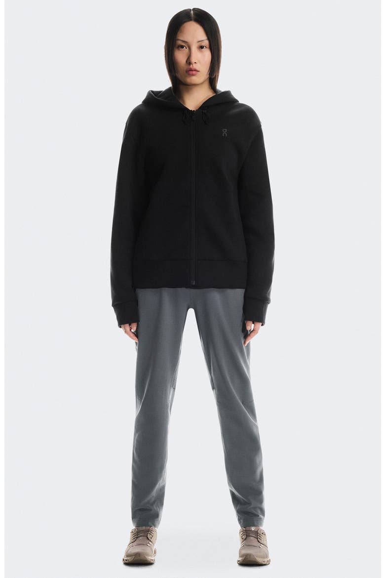 Focus Tech Zip Hoodie, Alternate, color, BLACK