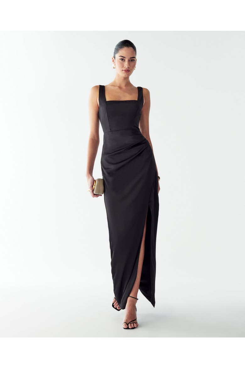 Detroit Maxi Dress, Alternate, color, Black