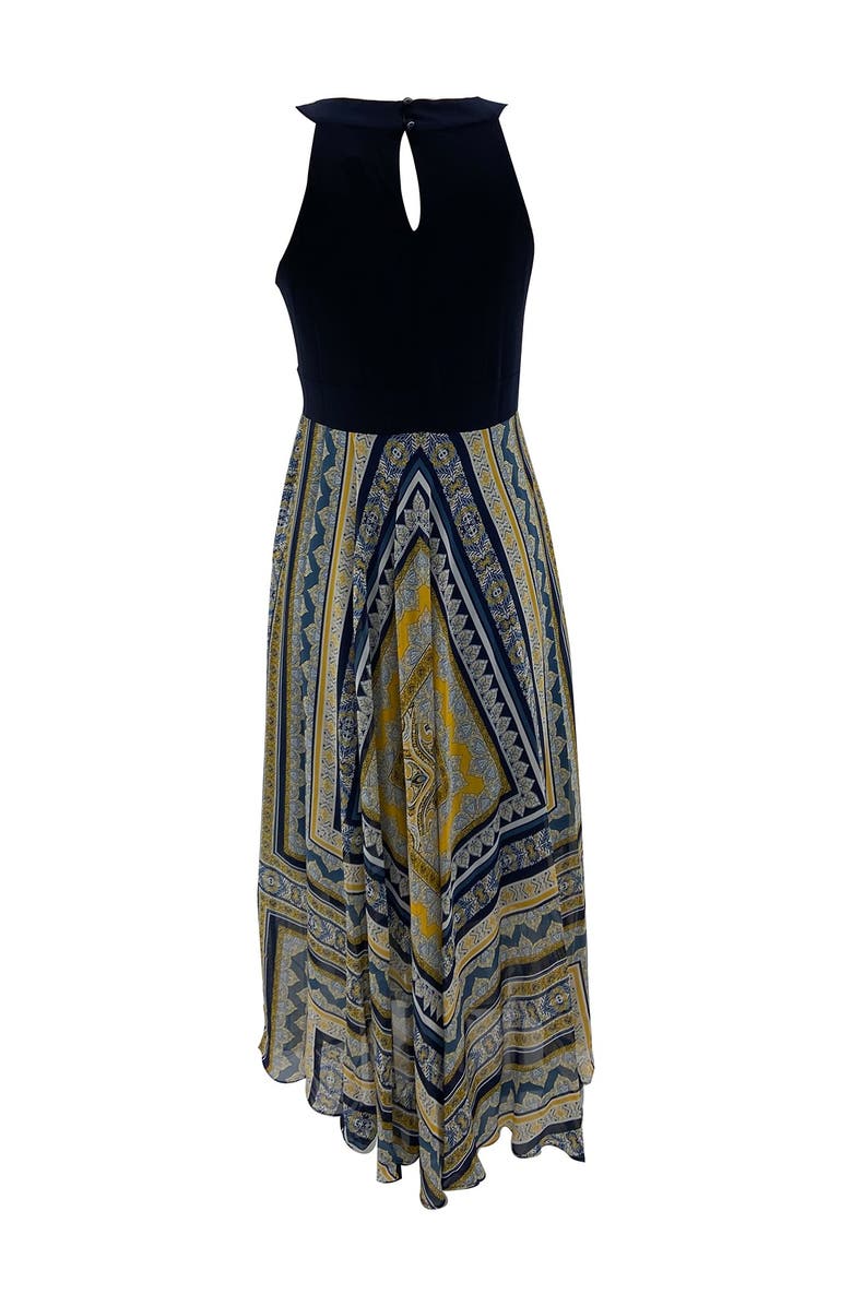 SANDRA DARREN Sleeveless Halter Maxi Dress, Alternate, color, 