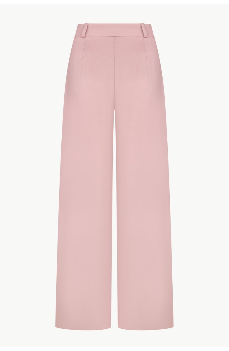 Malva Florea High-waisted Loose-fitting Pants in Powder, Alternate, color, Powder