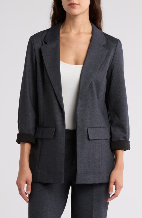 Travel Open Front Ponte Blazer