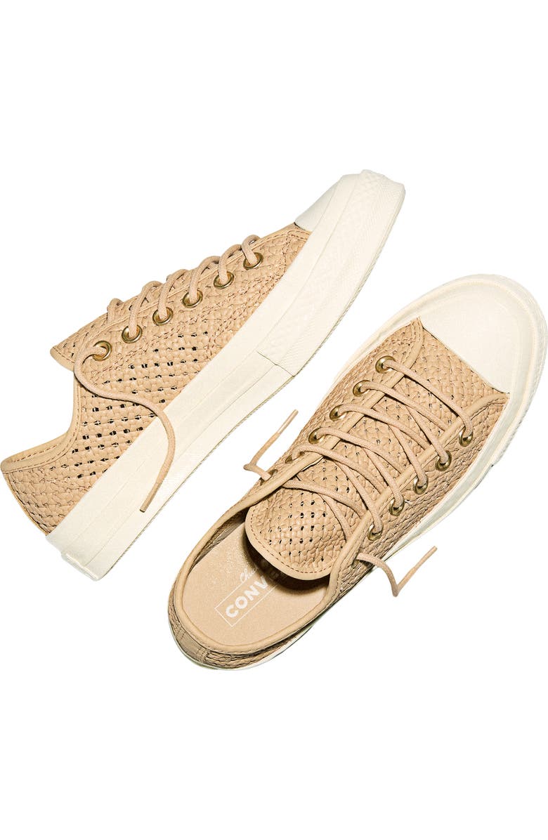 Converse Gender Inclusive Chuck 70 Woven Leather Sneaker, Alternate, color, Hay Day/ Hay Day/ Egret