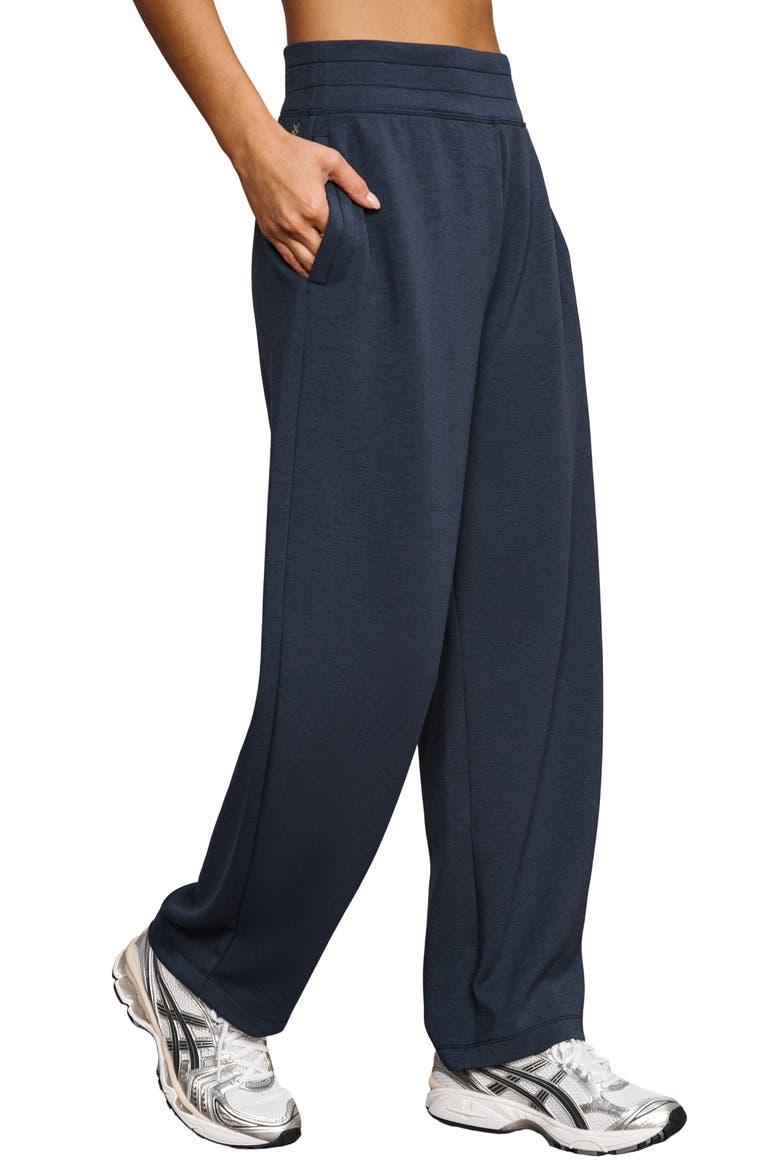 DreamGlow Performance Barrel Leg Pants, Alternate, color, NAVY BLUE
