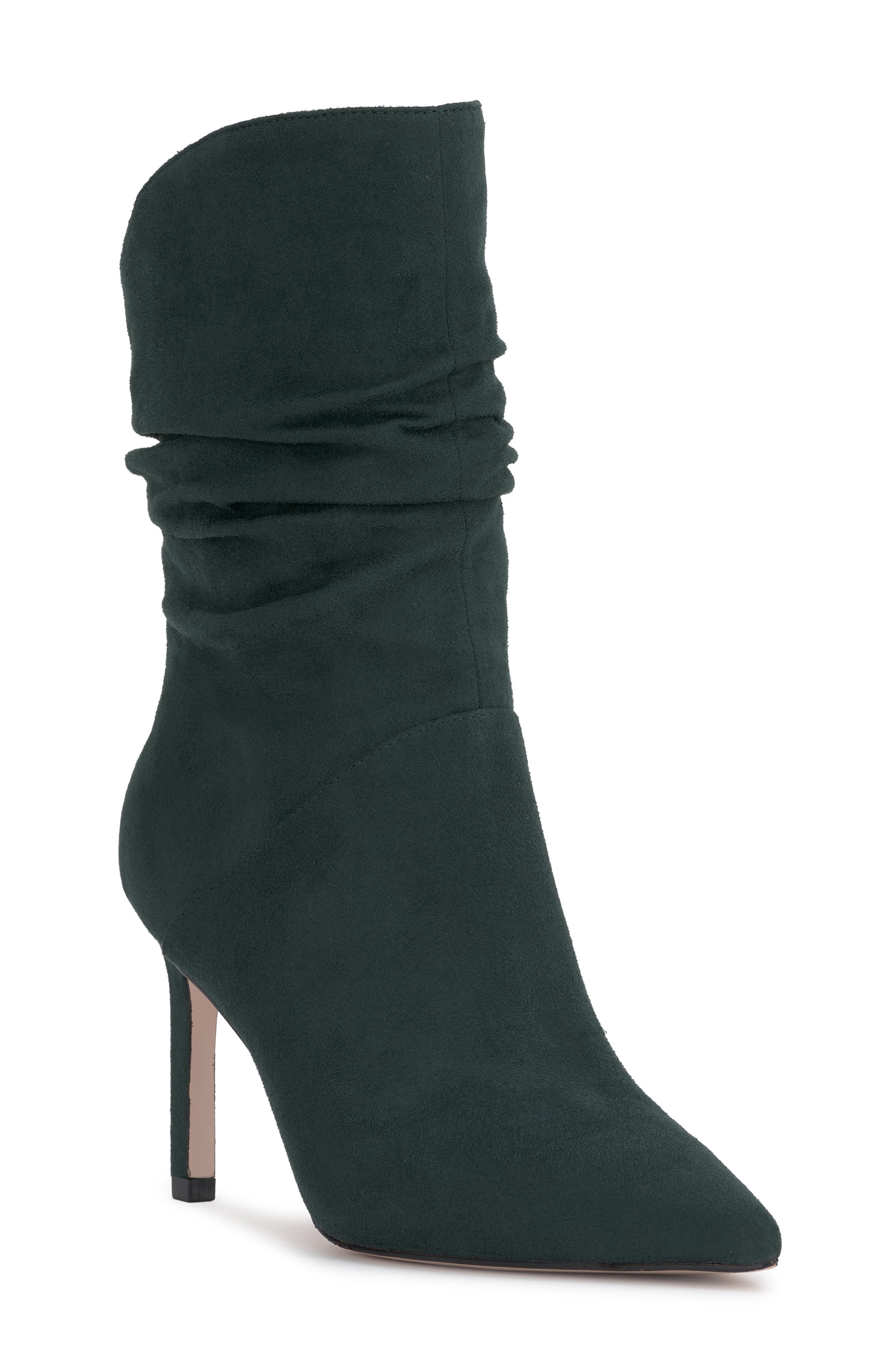 Elisti Pointed Toe Slouch Bootie, Main, color, EVERGREEN