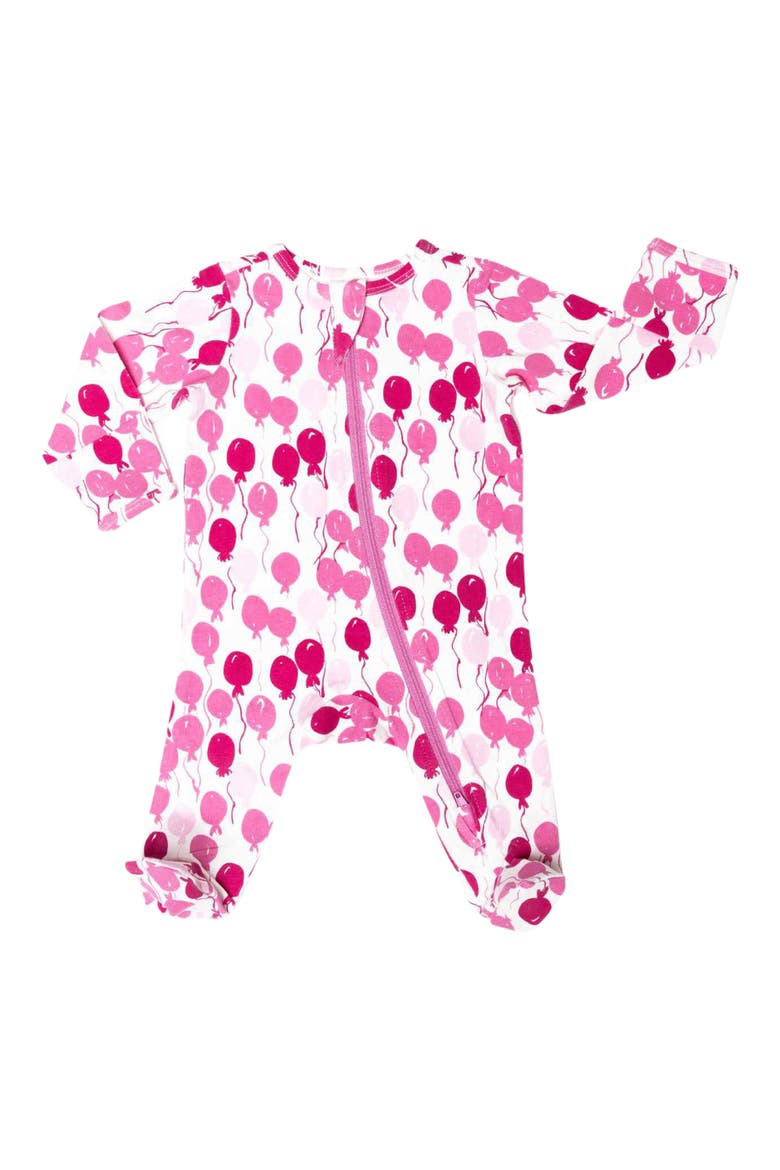 Organic Cotton Zip Footie, Main, color, PINK