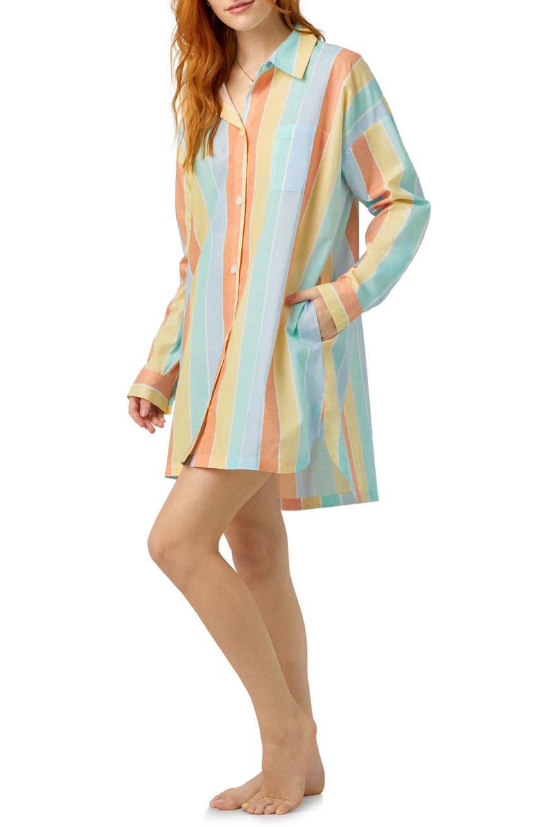 BedHead Pajamas Organic Cotton Poplin Sleepshirt, Alternate, color,