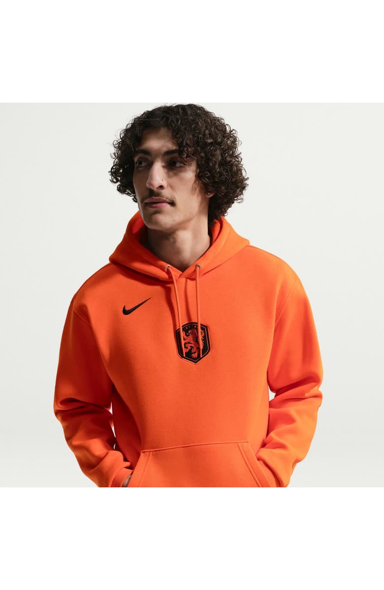 Nike Men's Nike Orange Netherlands National Team Club Hoodie, Alternate, color, Orange