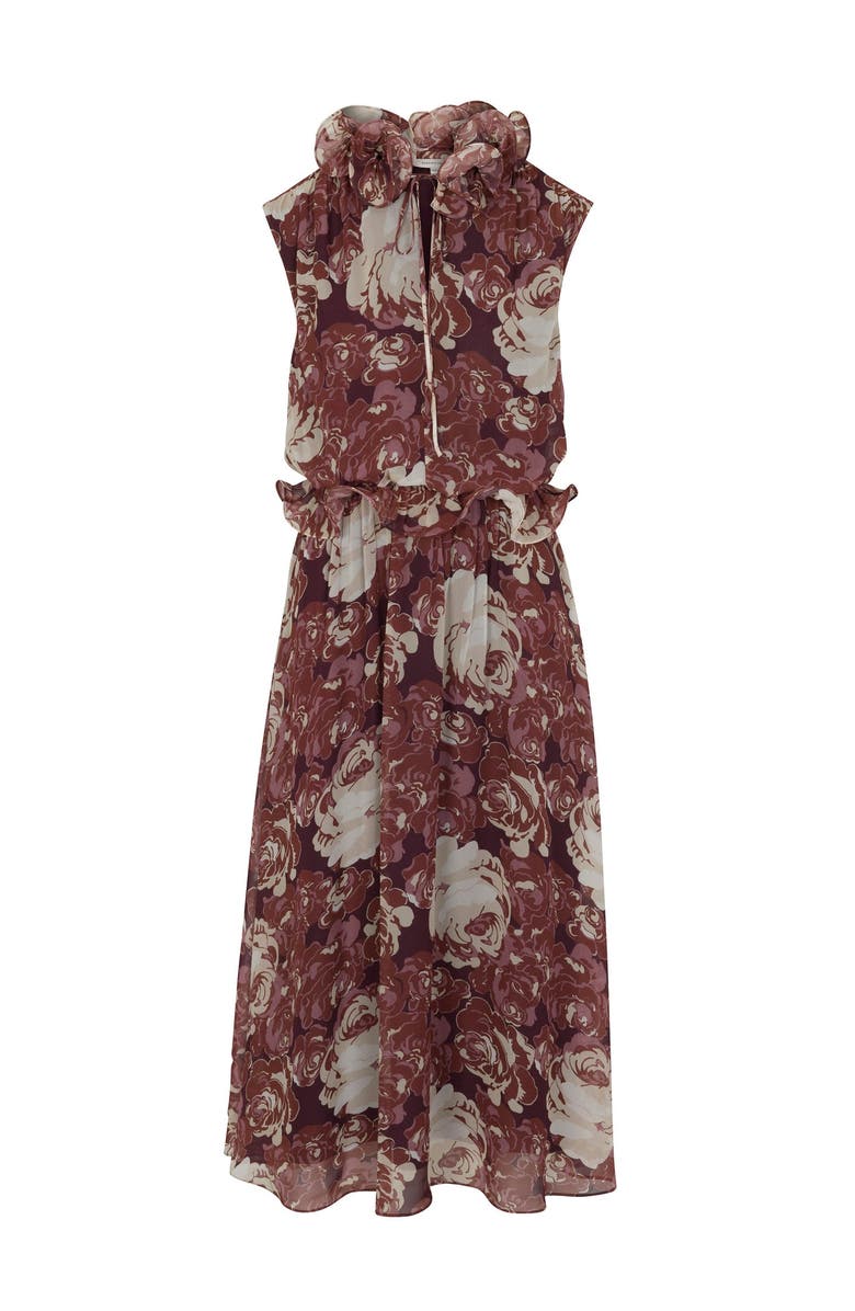 Rebecca Taylor Sarita Dress, Alternate, color, Raisin Combo