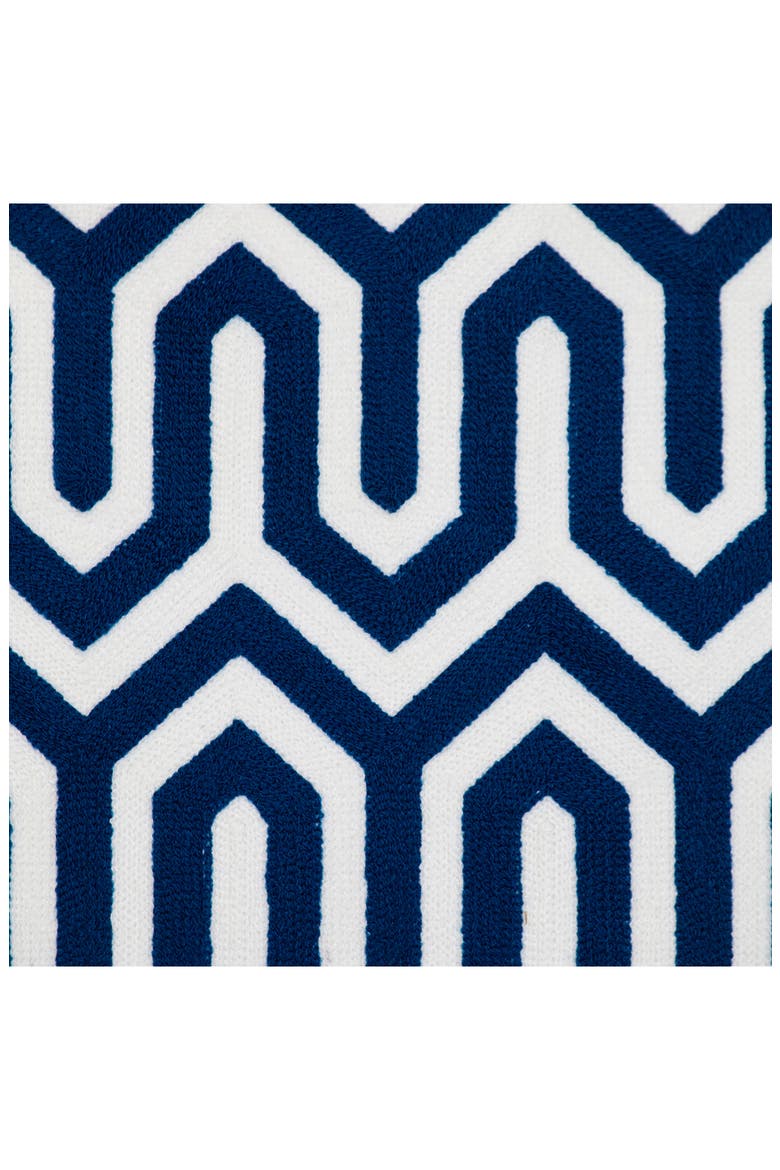 Machu Embroidered Throw Pillow, Alternate, color, BLUE