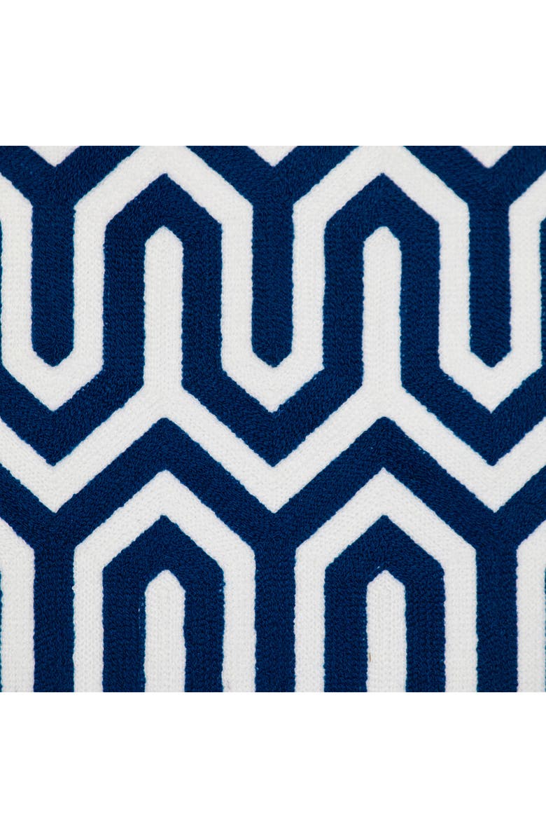 PARKLAND COLLECTION Machu Embroidered Throw Pillow, Alternate, color, Blue