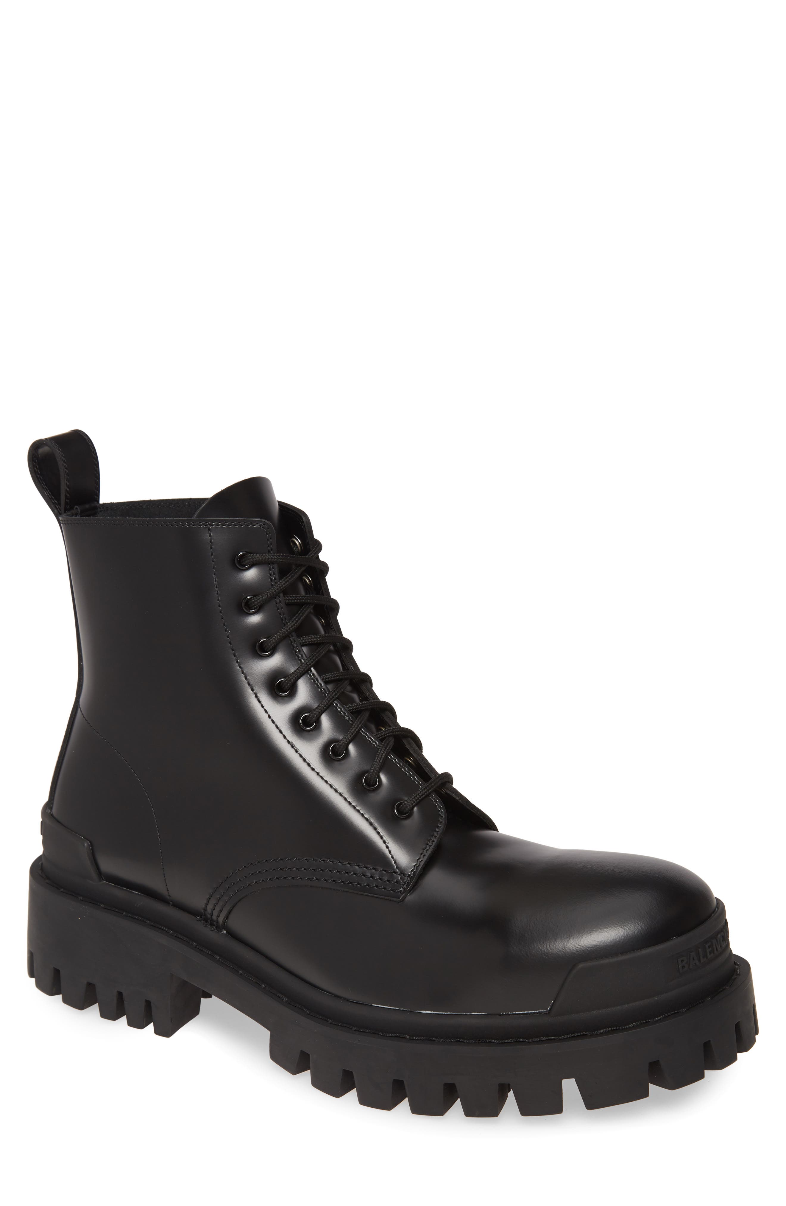 Balenciaga Strike Plain Toe Boot, Main, color, 