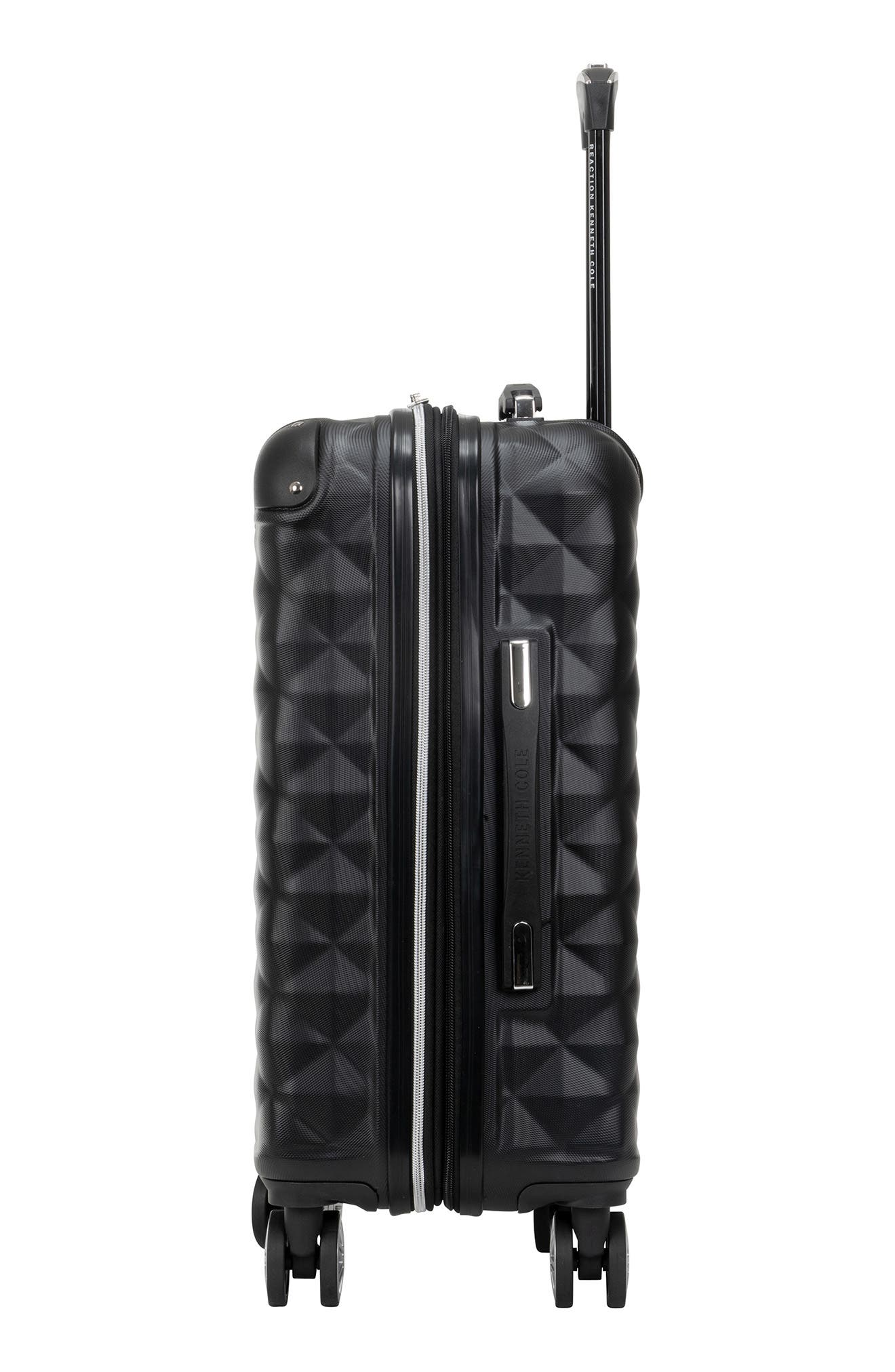 Kenneth Cole Reaction Diamond Tower 20" Hardside Spinner Luggage, Alternate, color, Black