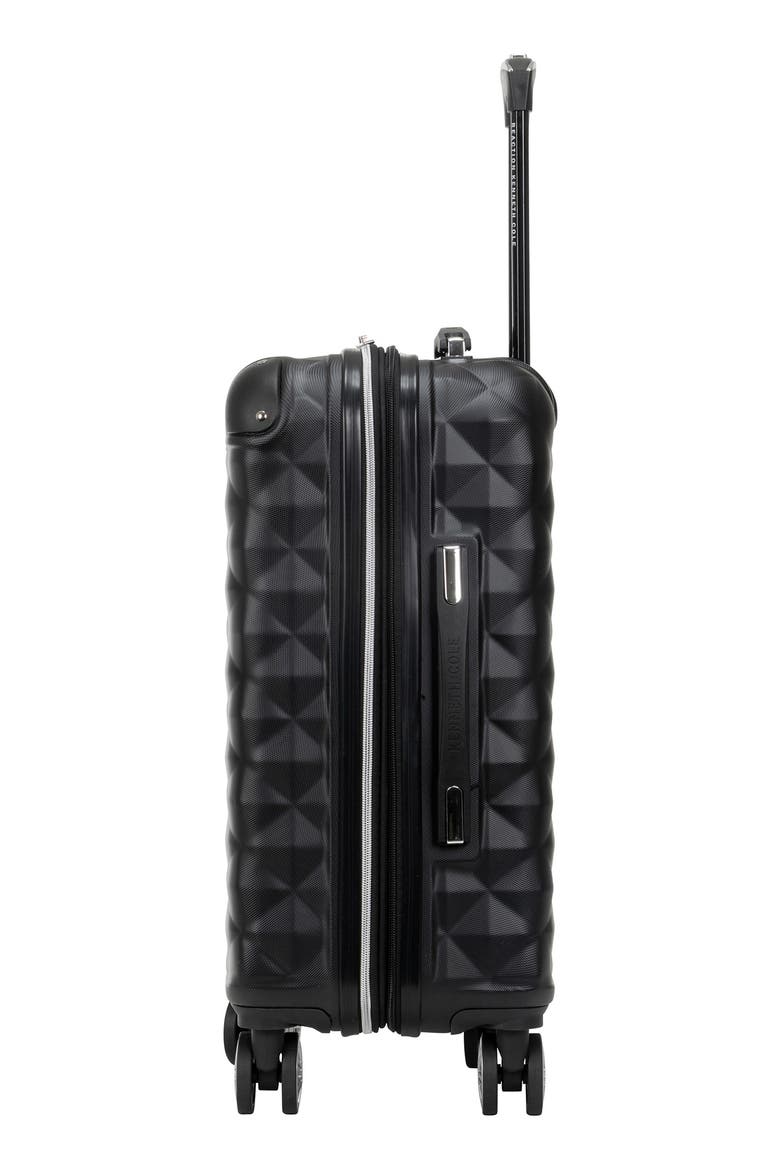 Diamond Tower Hardside Spinner Luggage, Alternate, color, BLACK