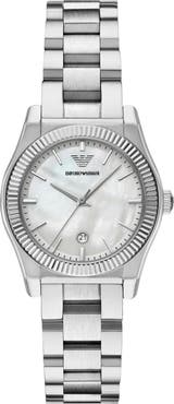 Emporio Armani Three-Hand Bracelet Watch, 32mm