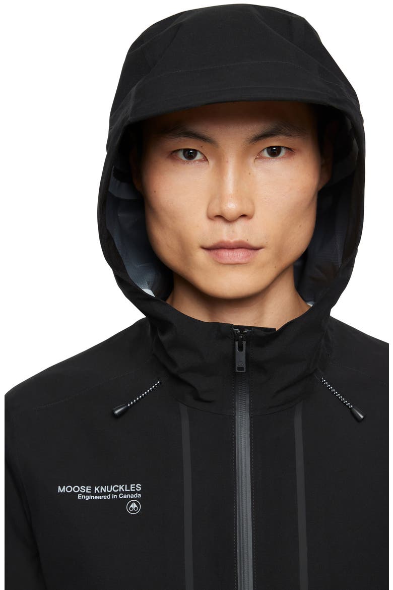 Monnoir Recycled Polyester Shell Jacket, Alternate, color, BLACK