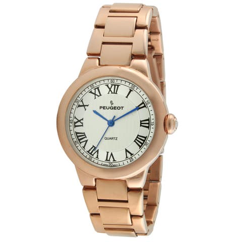 Elegant Round Roman Numeral Bracelet Watch- 36MM