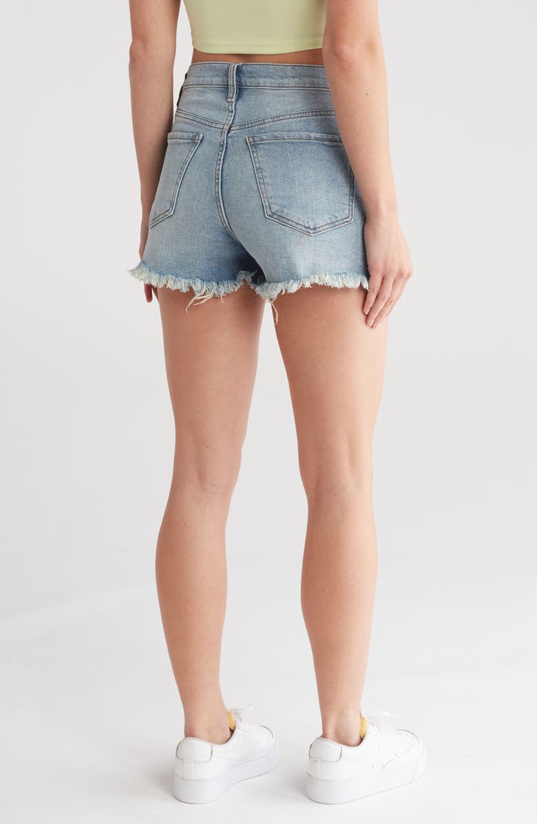STS Blue Layne Frayed High Waist Denim Shorts, Alternate, color,