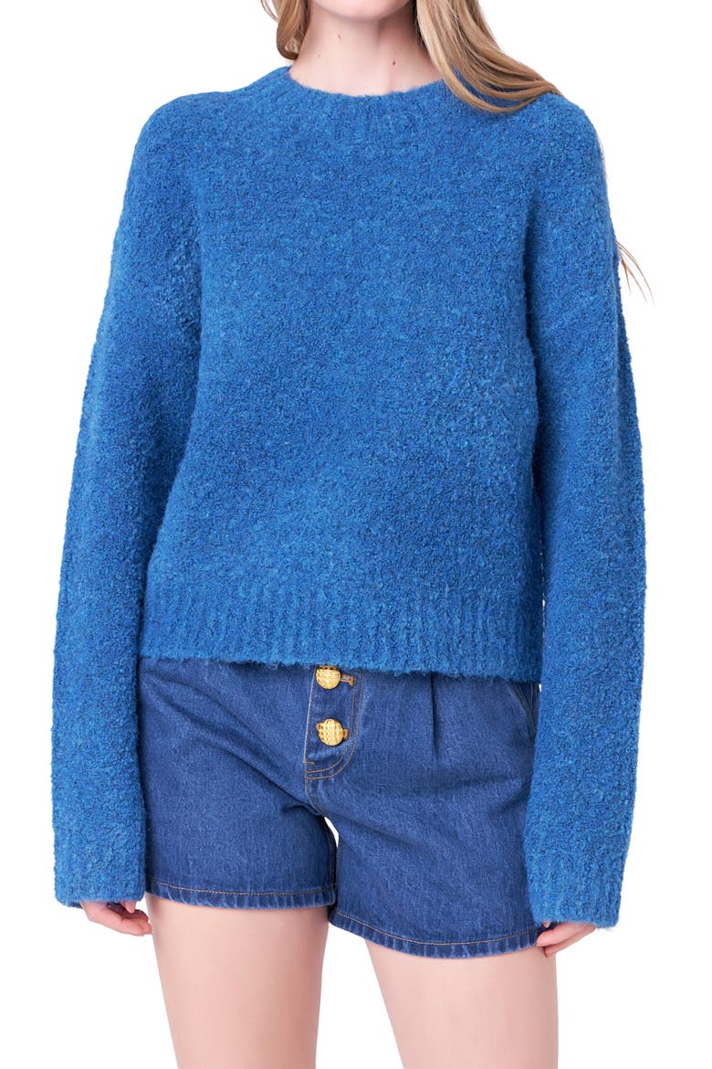 Cozy Crewneck Sweater, Alternate, color, DARK BLUE