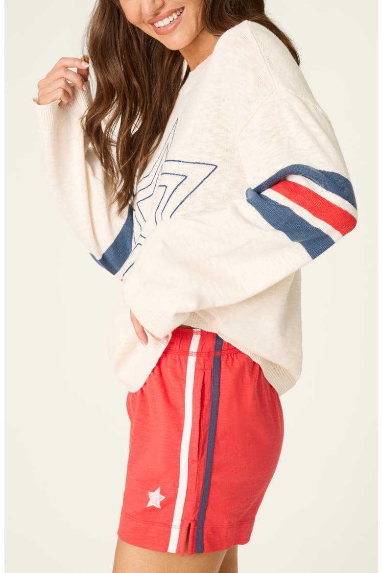 Star Spangled Summer Sweater, Alternate, color, IVORY