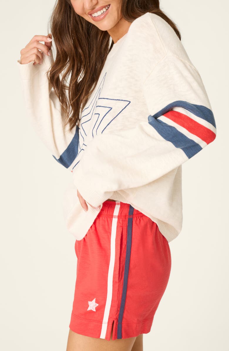 PJ Salvage Star Spangled Summer Sweater, Alternate, color, 