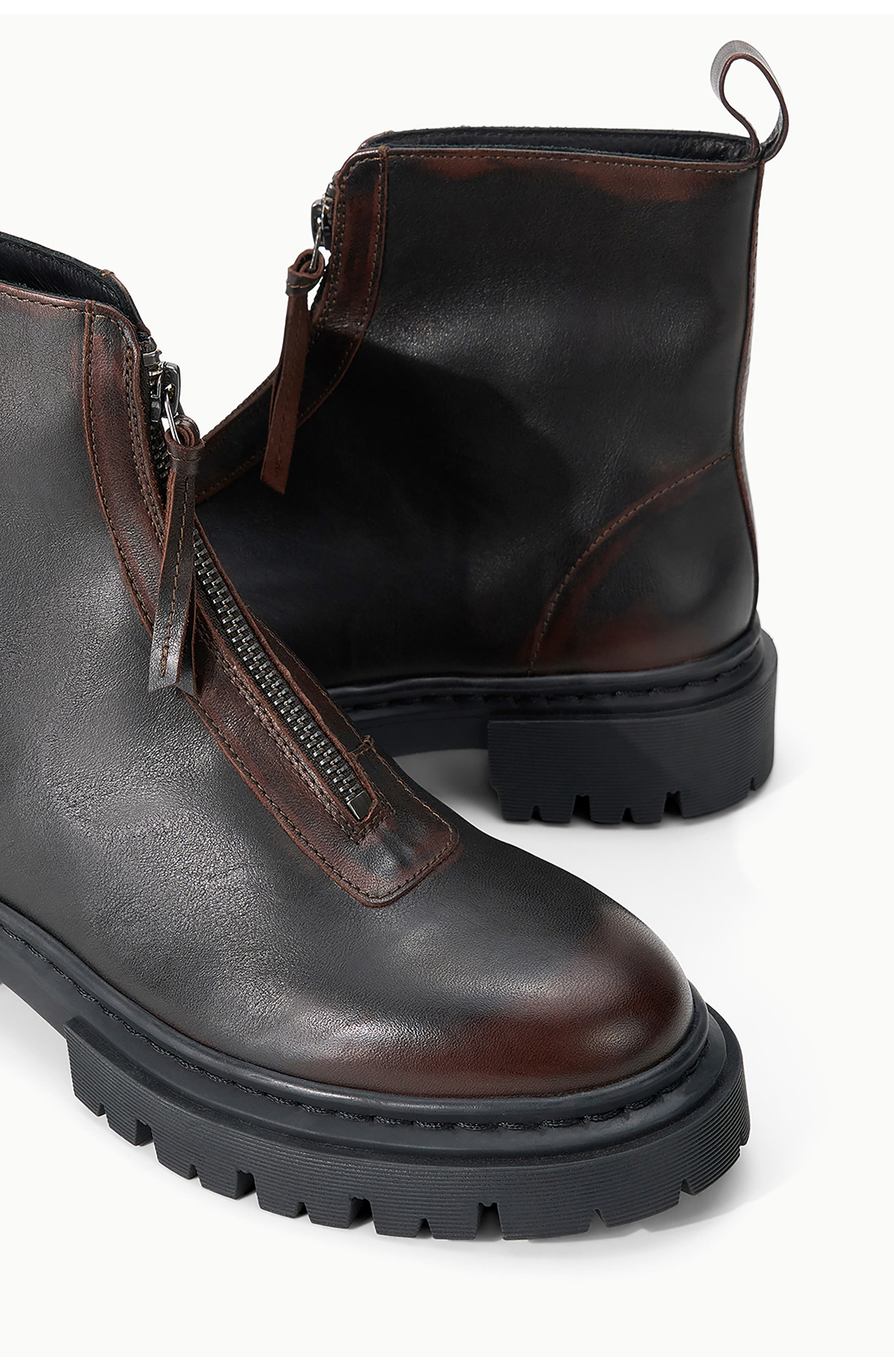 Miles Leather Ankle Boot, Alternate, color, ESPRESSO DISTRESSED
